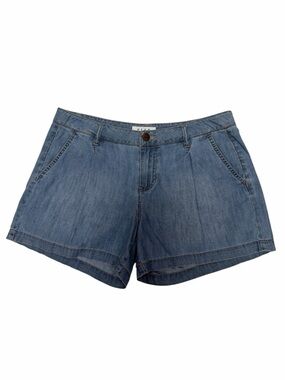 Denim Shorts 100% Cotton Light Wash Casual Size 6